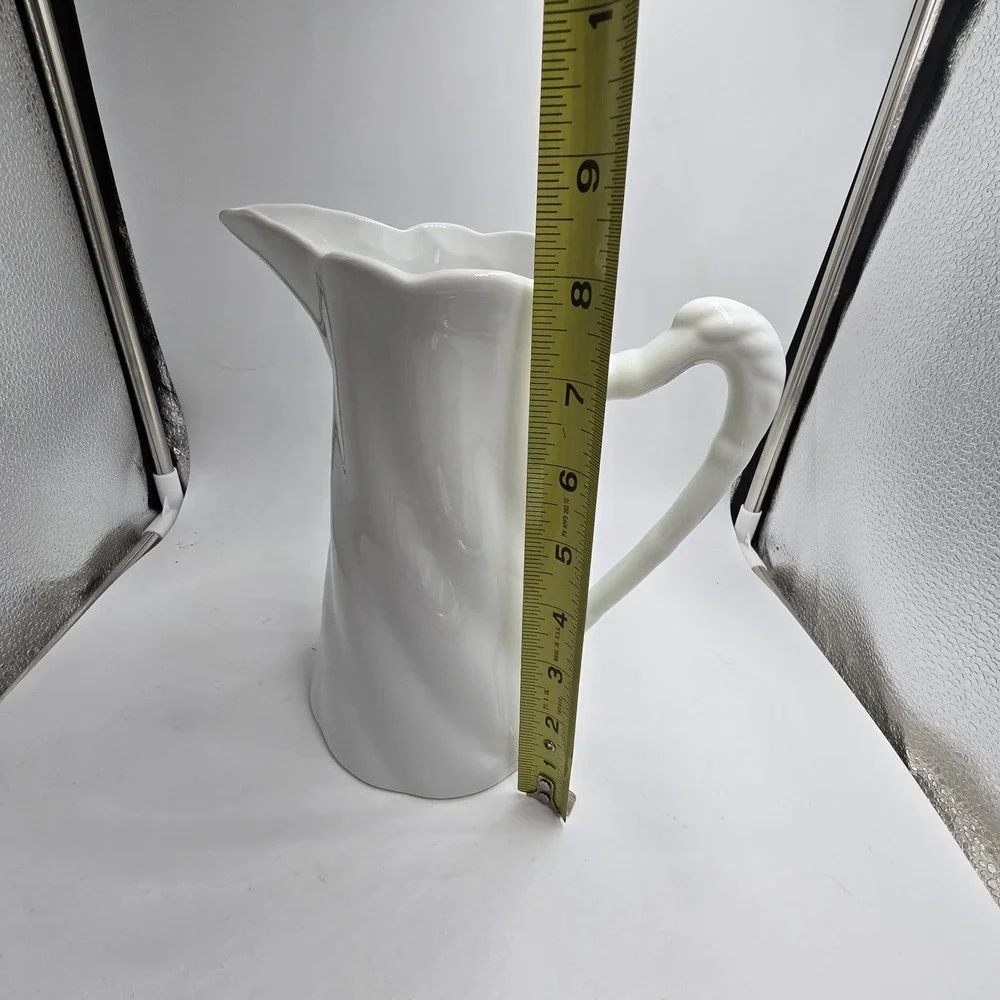 Porcellana De Paris White Pitcher 8